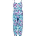 thumbnail image 1 of Ticikt Toddler Girls Baby Kids Jumpsuit 1 Piece Leopard Strap Romper Summer Outfits,Color:Light Purple,Size:2-3 Years, 1 of 5