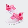 thumbnail image 1 of Ticikt Toddler Running Shoes, Kids LED Light Up Athletic Sneakers with Hook and Loop, Breathable Non- Shoes for Age 1-6Y,Red,Size:12-18 Months, 1 of 5