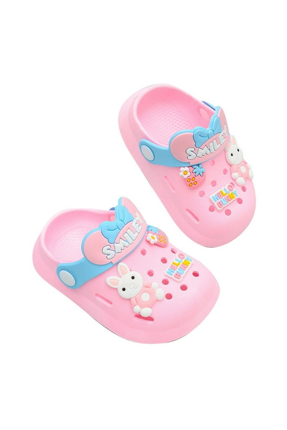 Toddler Shoes Little Kid Clogs Slide Sandals for 1-6Years Kids Unisex Girls Shoes and Boys Shoes Garden Shoes Cartoon Slides -Resistance Sandals Beach Slippers