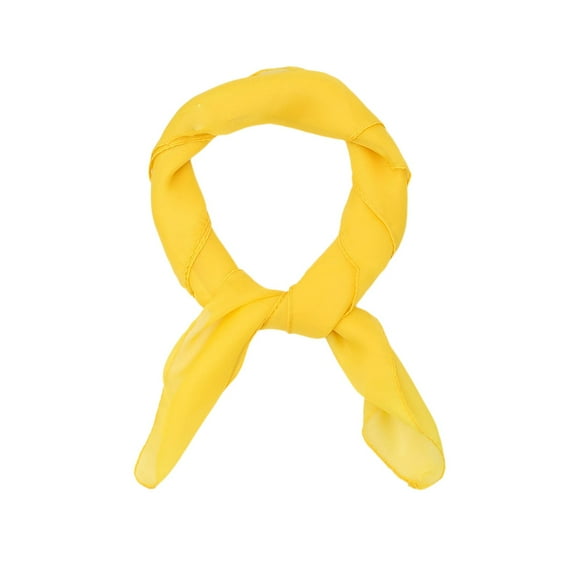 Ticikt Vintage Candy Color Soft Chiffon Scarf Square Neck Head Scarf for Women Lightweight Art Performance Dance Neckwear Shawl