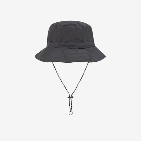 Ticikt Waterproof Bucket Hat, Outdoor Sun Hat with Adjustable Chin Strap for Hiking,Grey