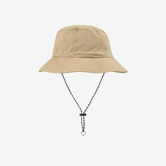 Ticikt Waterproof Bucket Hat, Outdoor Sun Hat with Adjustable Chin Strap for Hiking,Khaki