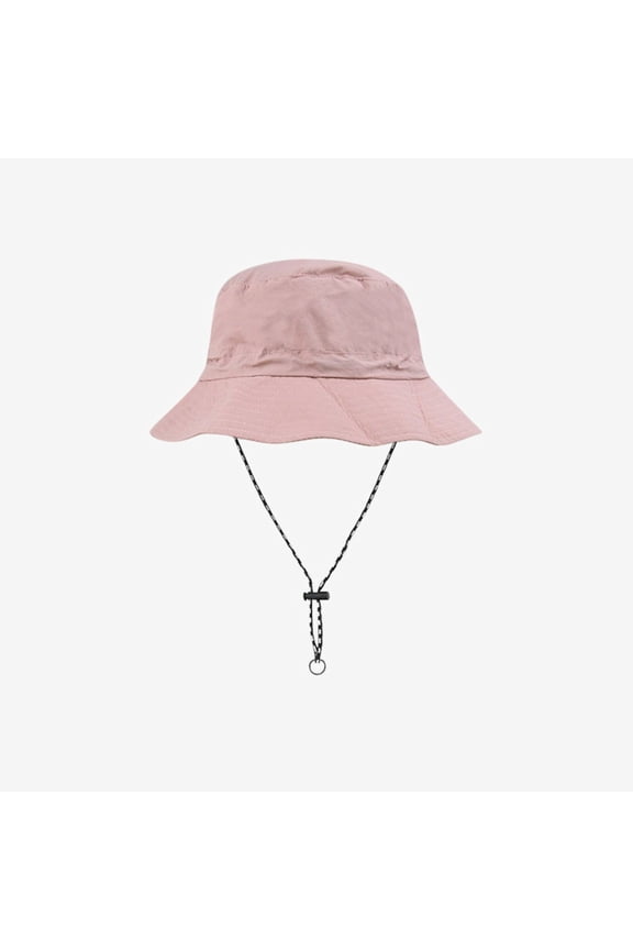Ticikt Waterproof Bucket Hat, Outdoor Sun Hat with Adjustable Chin Strap for Hiking,Pink