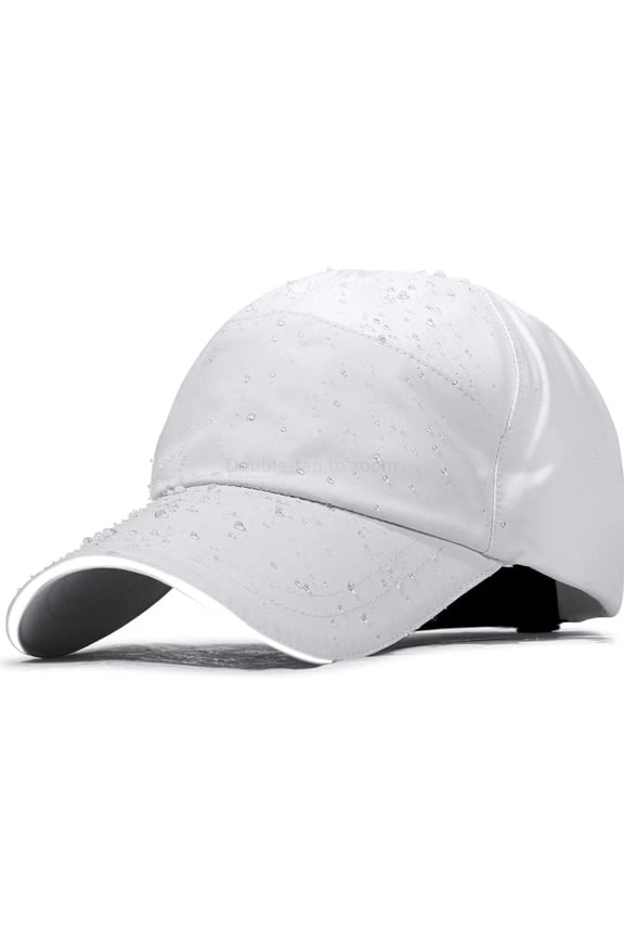 All Weather Sports Performance Cap Water Sun Adjustable Fit for Outdoor Running Cycling Hiking and Tennis Activities Lightweight Breathable Design,Color:White