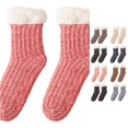 thumbnail image 1 of Ticikt Women Fuzzy Mid Calf Socks, Plush Non Thermal Cozy Winter Home Sleeping Floor Socks, 1 of 4