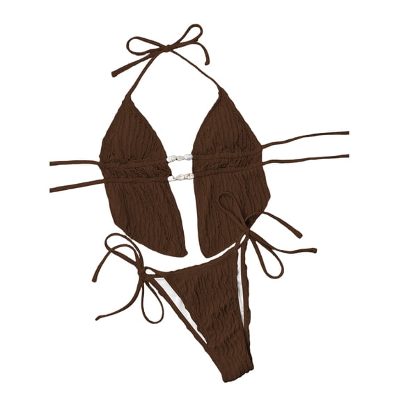 Ticikt Women String Triangle Bikini Set Swimsuit Two Piece Bathing Suit Cheeky Swim Suit Swimwear 2026 Fashion