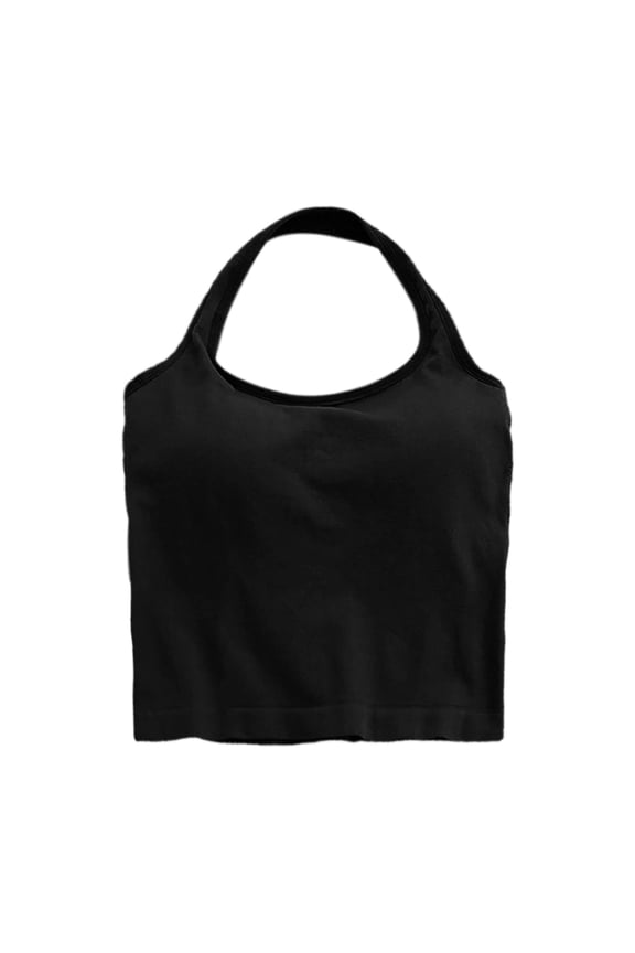 Women's Fitness Yoga Sports Bra Top Push Up Bralette Vest for Wear,Color:Black