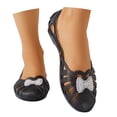 thumbnail image 1 of Ticikt Women's Jelly Sandals Ballet Shoes On Flats Hollow Out Loafers, 1 of 9