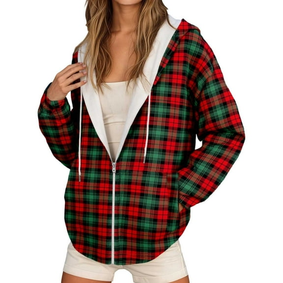 Ticikt Women's Oversized Zip Up Hoodie Long Sleeve Sweatshirt with Pockets Casual Loungewear for Fall Winter Comfortable Pullover Jacket,Red