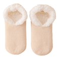 thumbnail image 1 of Ticikt Women's Soft Sole Slipper Socks with Grippers, Thick Warm Cozy Sherpa Lined Home Socks Set, Knitted Non- Fluffy Winter House Bedroom Slippers, 1 of 5