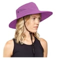 thumbnail image 1 of Ticikt Women's Summer Outdoor Breathable Sun Mountaineering Horsetail Hole Visor Fisherman's Hat,Color:Purple, 1 of 5