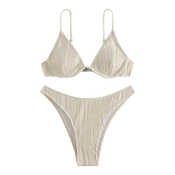 Ticikt Women's Triangle Bikini Floral String Bikini Set Two Piece Swimsuit Bathing Suits