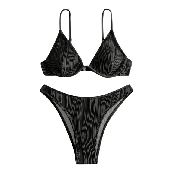 Ticikt Women's Triangle Bikini Floral String Bikini Set Two Piece Swimsuit Bathing Suits