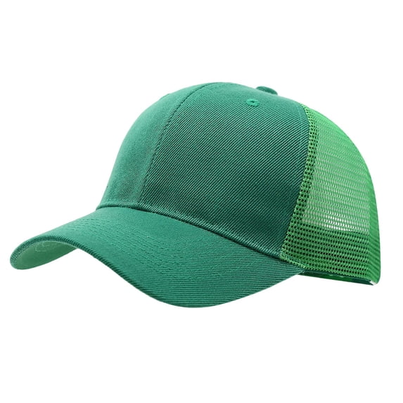 Ticikt Womens Ponytail Hat Baseball Cap High Messy Bun Ponycap Hats Quick Drying Mesh Hat,Color:Green