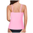 thumbnail image 1 of Ticikt Womens Tankini Top Only Ruched Slim Fit Bathing Suit Top Modest Swim Tank Top No Bottom, 1 of 8