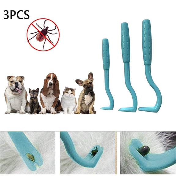 Tick Hook Tick Remover for Dogs Cats Horses Tick Lever Removal Tool for Fleas Magnifiers Safe Easy to Use for Pet Human