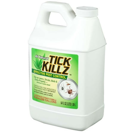 Tick Killz Organic Tick Mosquito Flea, Gnat Killer and Repellent 64 oz