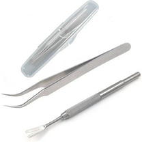 Tick Remover Kit, Stainless Steel Tick Remover Tweezers Tick Remover Tools Set for Pet Dog, Cat, Human with Storage Box