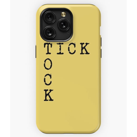 Tick Tock Clock Time Design M1197 Phone Case for iPhone 17 16 15 14 13 12 11 Pro Max