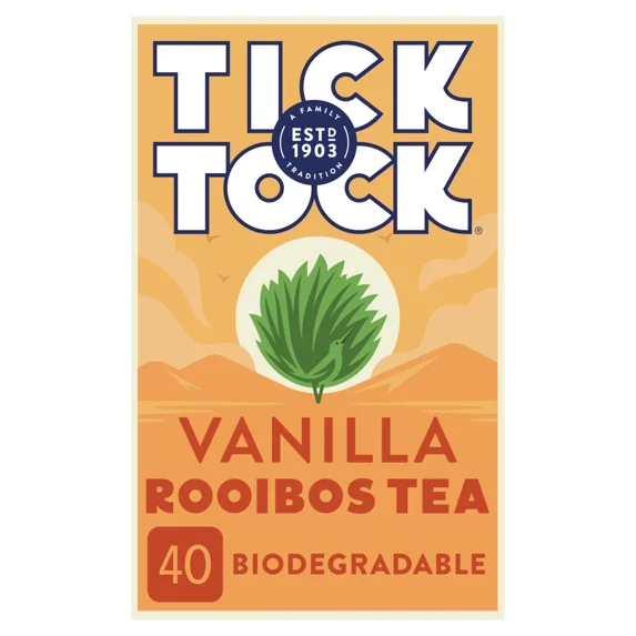 Tick Tock Vanilla Rooibos 40 Tea Bags