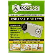 بطاقة TickCheck Tick Remover Card - أداة إزالة القراد بحجم المحفظة مع بطاقة معرف القراد المجانية