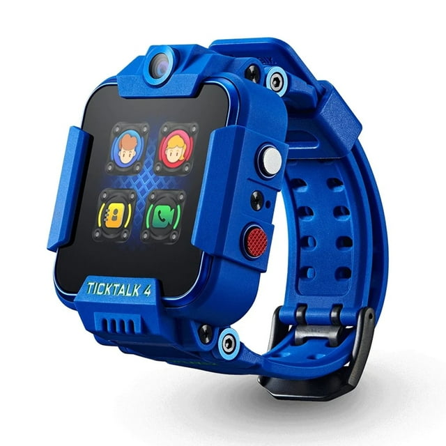 TickTalk 4 Unlocked 4G LTE Kids Smartwatch Phone with GPS Tracker, Combines Video, Voice and Wi-Fi Calling, Messaging, 2x Cameras & Free Streaming Music