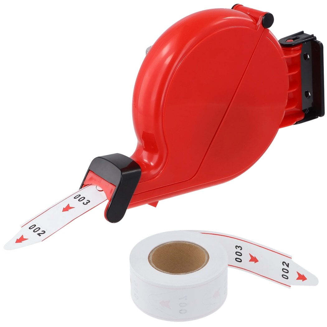 Ticket Dispenser, Take a Number Dispenser, Queue Order Ticket Dispenser, Red Color Ticket