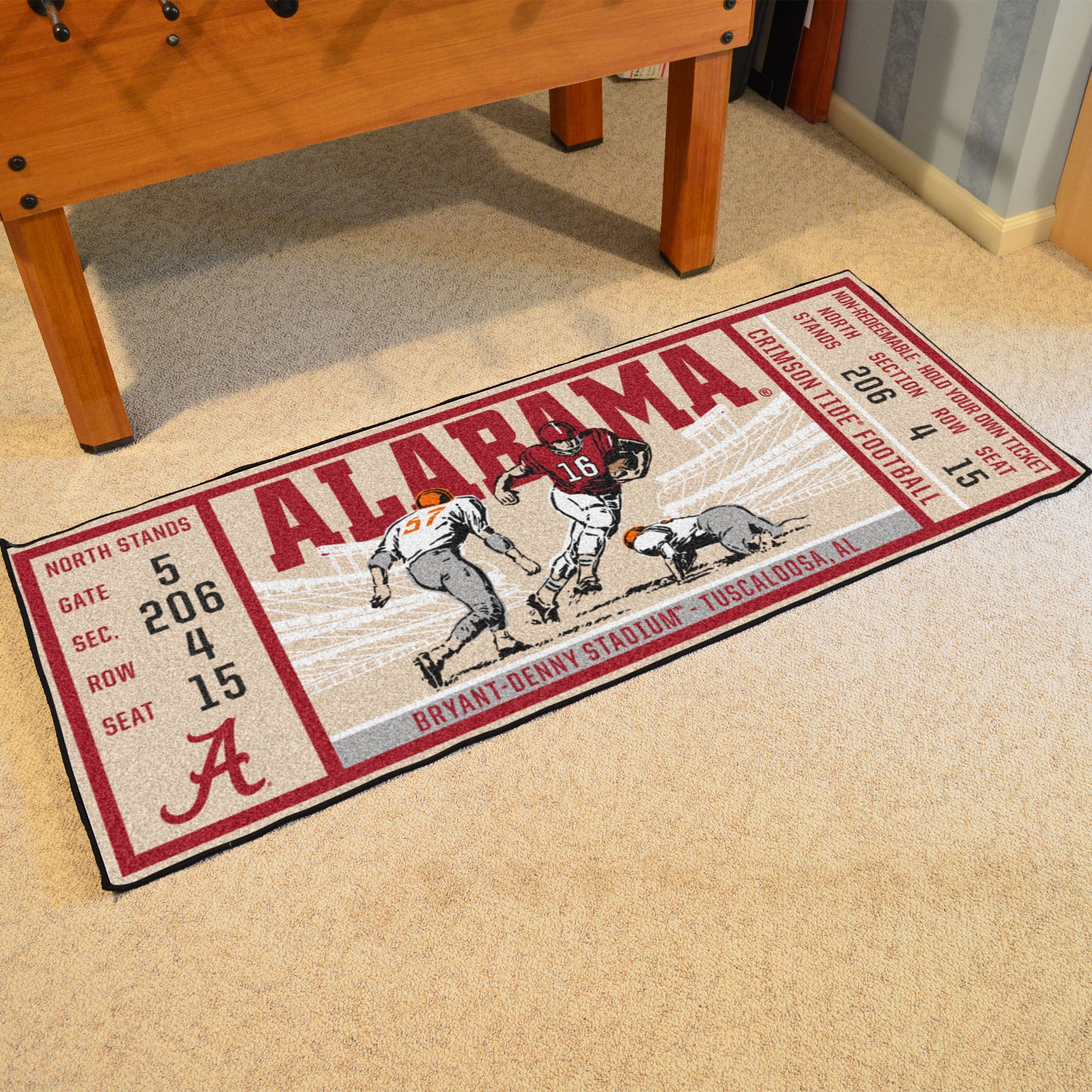 Ticket Runner – Crimson Tide University of Alabama 30″x72″ – Walmart.com