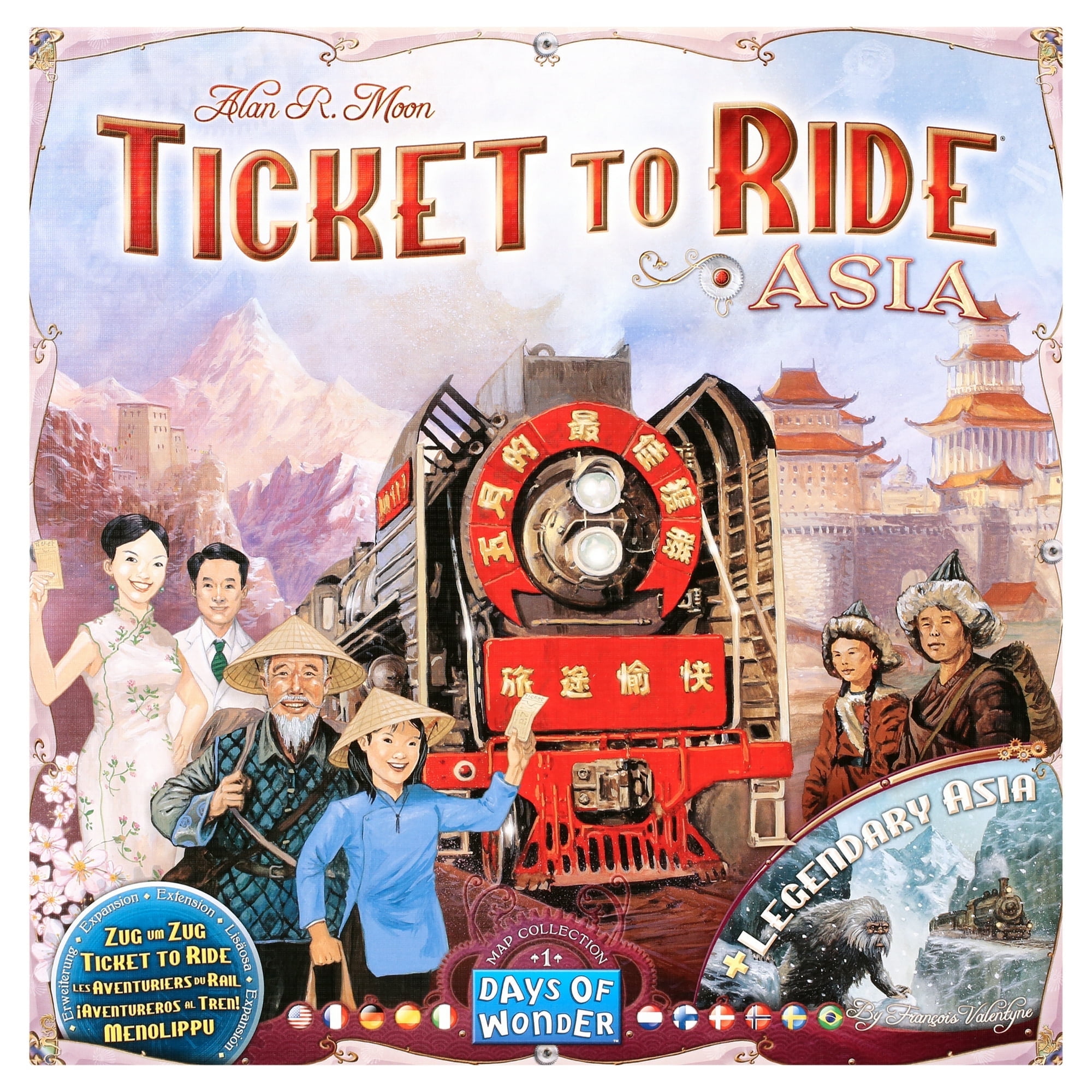 Ticket to Ride: Asia Expansion Family Strategy Board Game for Ages 8+, from Asmodee