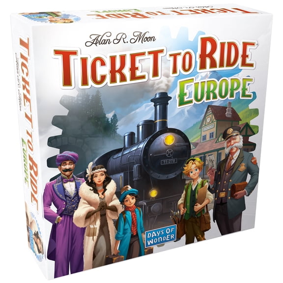 Ticket to Ride: Europe Refresh Family Strategy Board Game for Ages 8+, from Asmodee