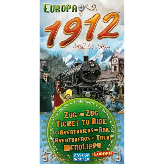 Ticket to Ride Europe 1912 Expansion Strategy Board Game for Ages 8+ by Asmodee
