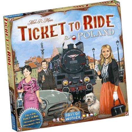 Ticket to Ride Family Strategy Board Game: Poland Map Expansion for Ages 8+, from Asmodee