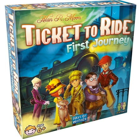 Ticket to Ride First Journey Family Strategy Board Game for Ages 6+, from Asmodee