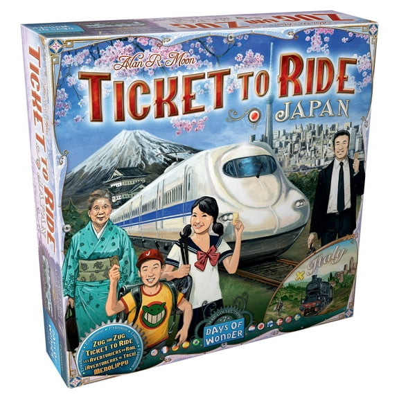 Ticket to Ride: Japan & Italy Map 7 Strategy Board Game for ages 8 and up, from Asmodee