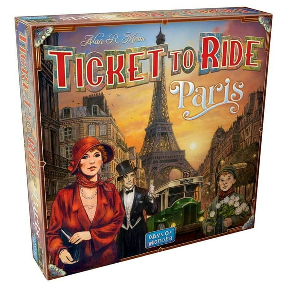 Ticket to Ride Paris Family Strategy Board Game for Ages 8+, from Asmodee