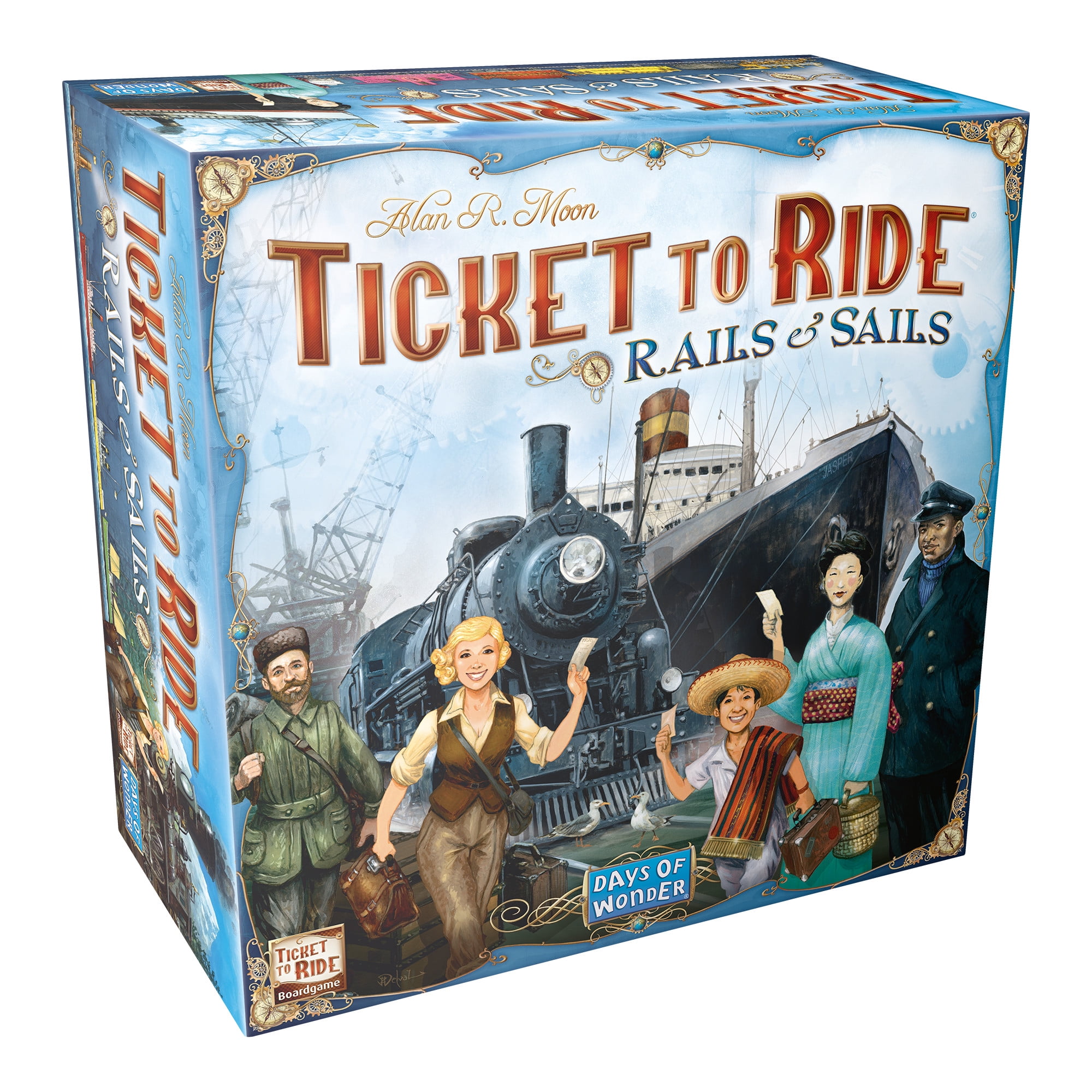 Asmodee Ticket to Ride: Rails & Sails Board Game for Family