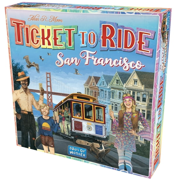 Ticket to Ride San Francisco Family Strategy Board Game for Ages 8+, from Asmodee