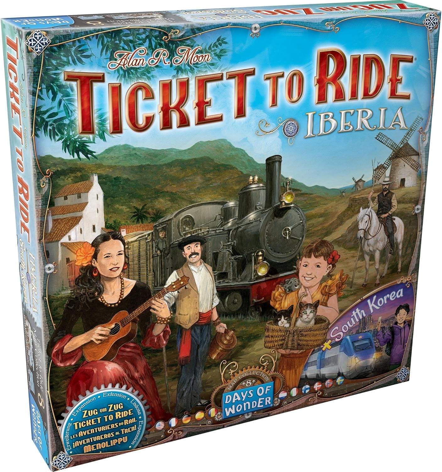 Ticket to Ride Strategy Board Game: Iberia & South Korea Expansion for Ages 8+, from Asmodee