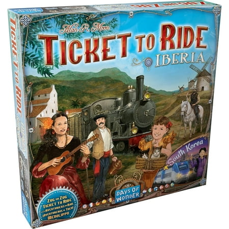 Ticket to Ride Strategy Board Game: Iberia & South Korea Expansion for Ages 8+, from Asmodee