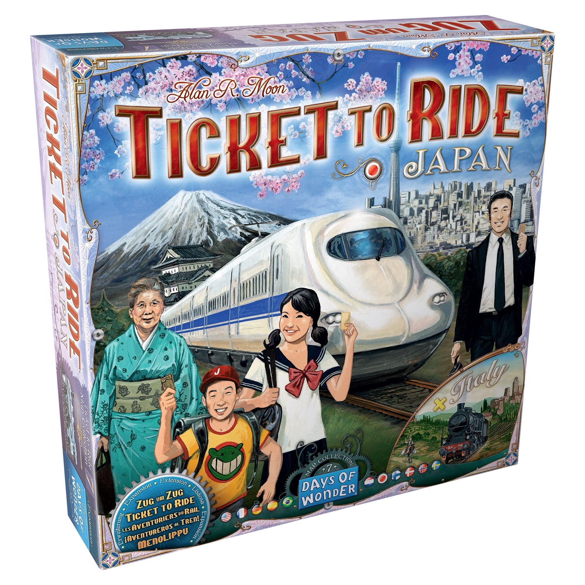 Ticket to Ride Strategy Board Game: Japan & Italy Map 7 Expansion for Ages 8+, from Asmodee