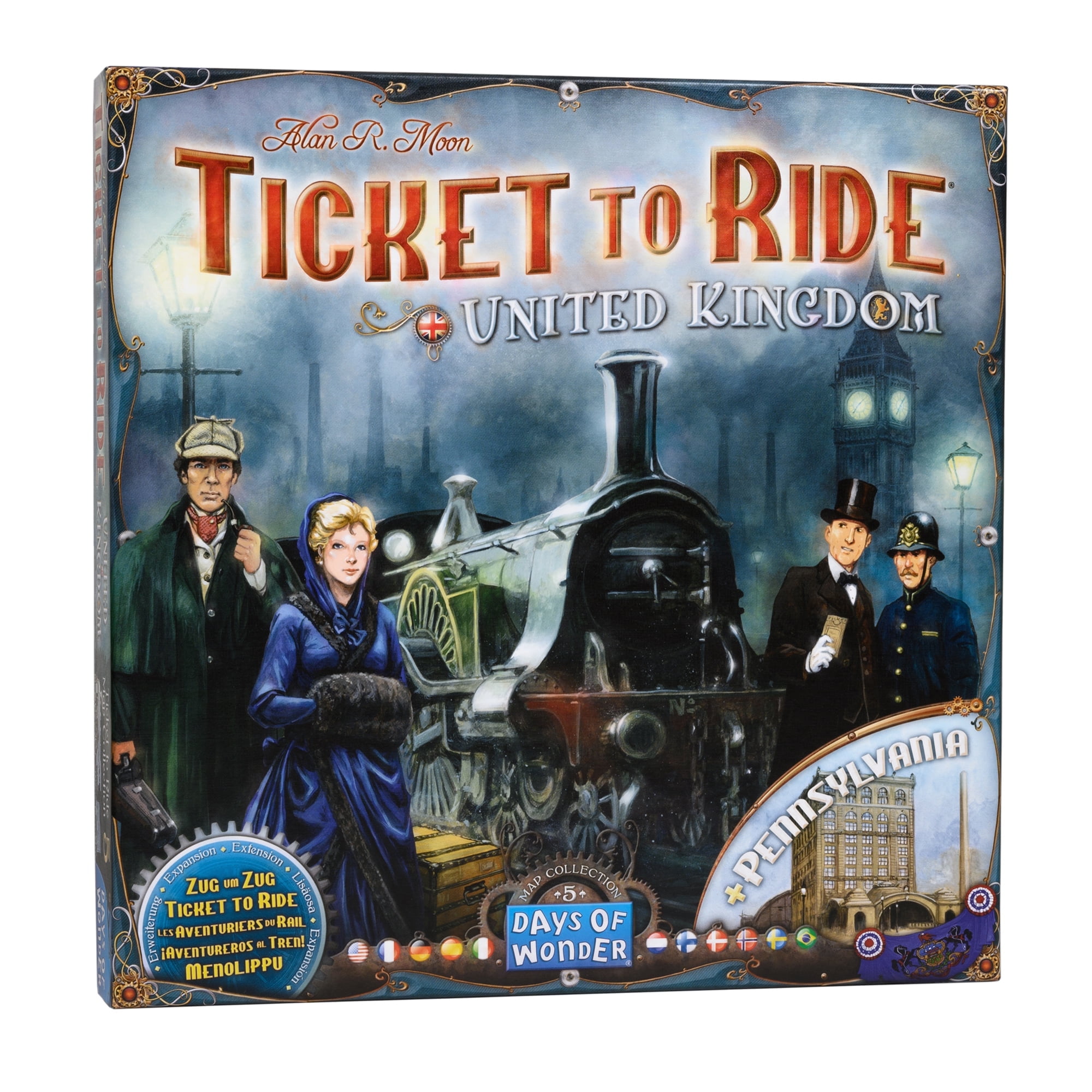 DAYS OF WONDER Ticket to Ride United Kingdom Expansion Game, for Ages 8+, from Asmodee
