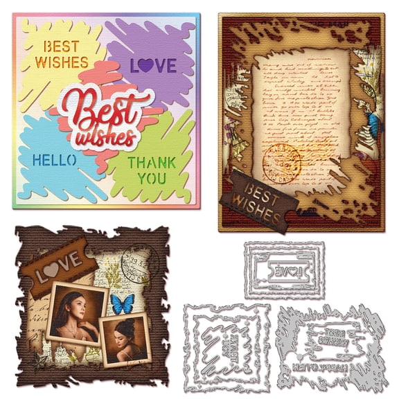 Tickets Tapes Frame Cutting Dies for Card Making Scrapbooking Journal Embossing Paper Craft Decor