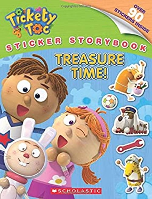 Time Sticker Book Pre-Owned Tickety Toc: Treasure Time! Sticker Storybook (Paperback) by ...