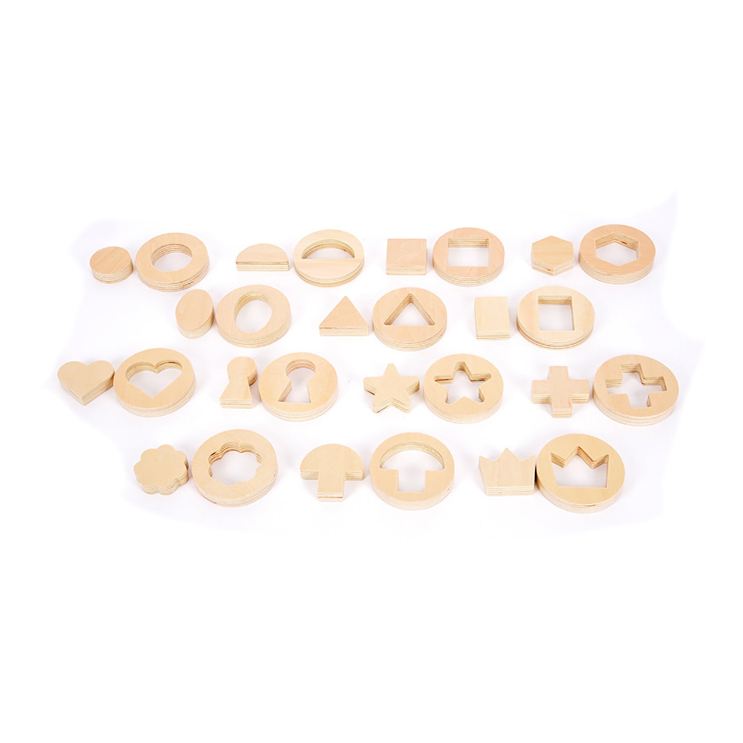 TickiT Inside Outside Wooden Shapes
