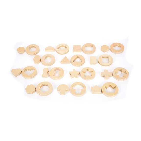 TickiT Inside Outside Wooden Shapes