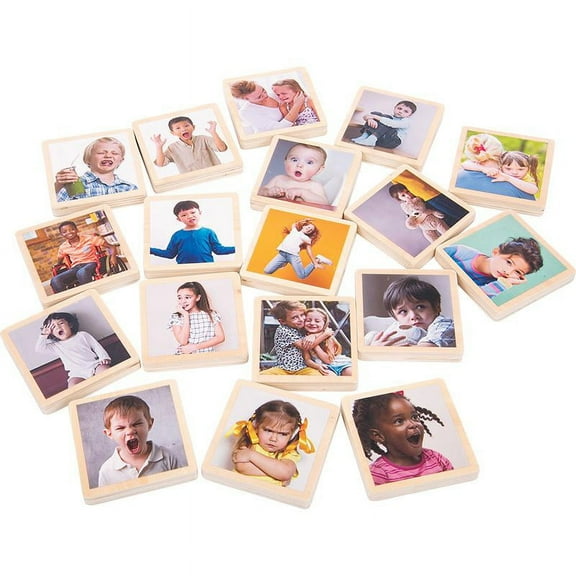 TickiT My Emotions Wooden Tiles - Set of 18