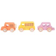 TickiT Rainbow Wooden City E-Vehicles - Set of 3