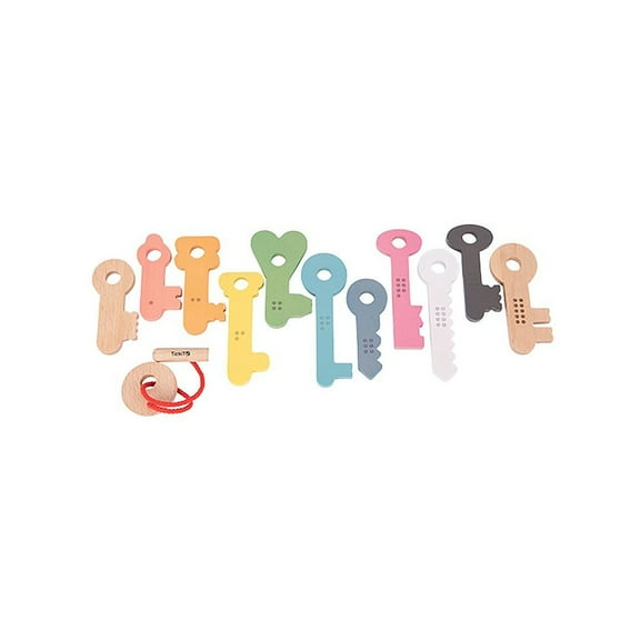 TickiT Rainbow Wooden Keys - Set of 11