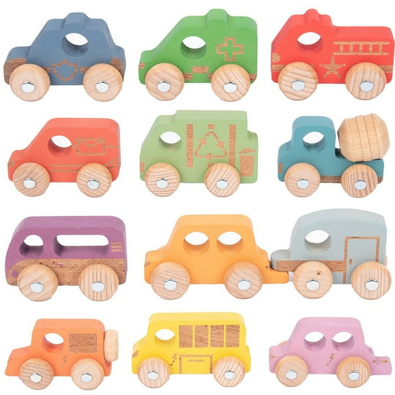 TickiT Rainbow Wooden Vehicles