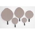 thumbnail image 1 of Ticking Stripe Cast Iron Pan Covers (Set of 5) by Penny's Needful Things (Red), 1 of 2